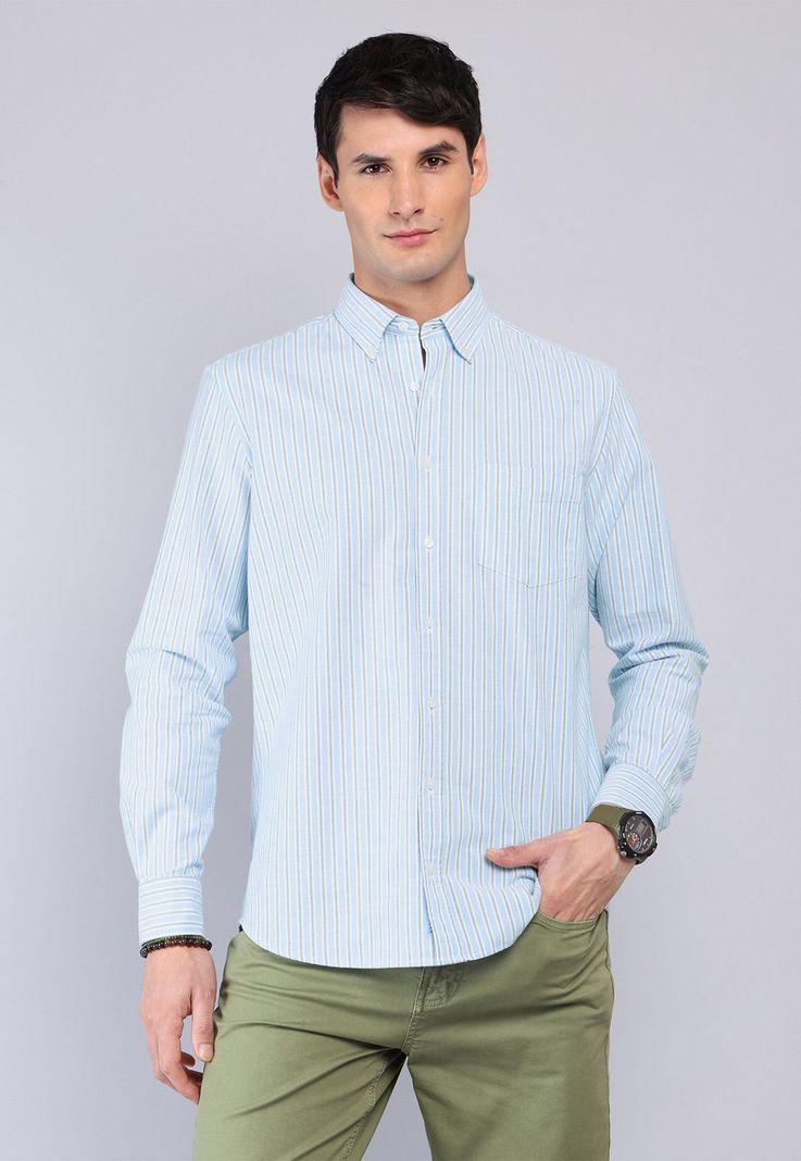 Camisa Oxford Spandex Arrow Verde S