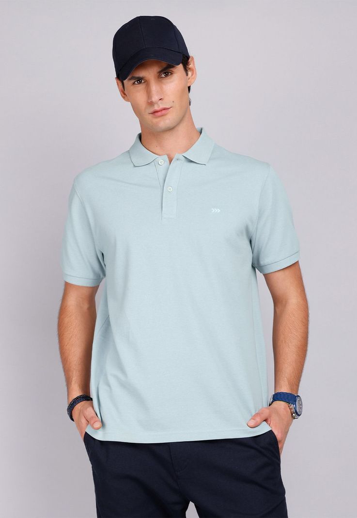 Polera Pique Manga Corta Arrow PO32015CE Celeste S