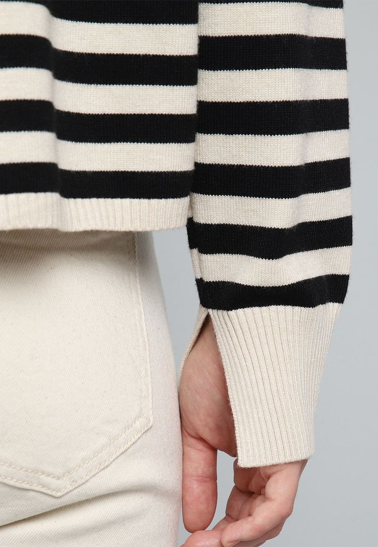 Sweater Rayado Cuello Redondo Mujer Esprit M025180-4