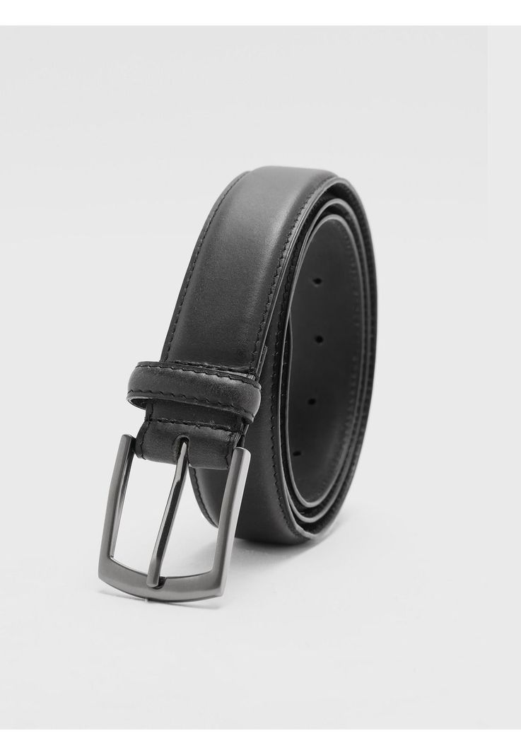 Cinturon De Cuero Liso Negro Piero Butti PBCIS60NE
