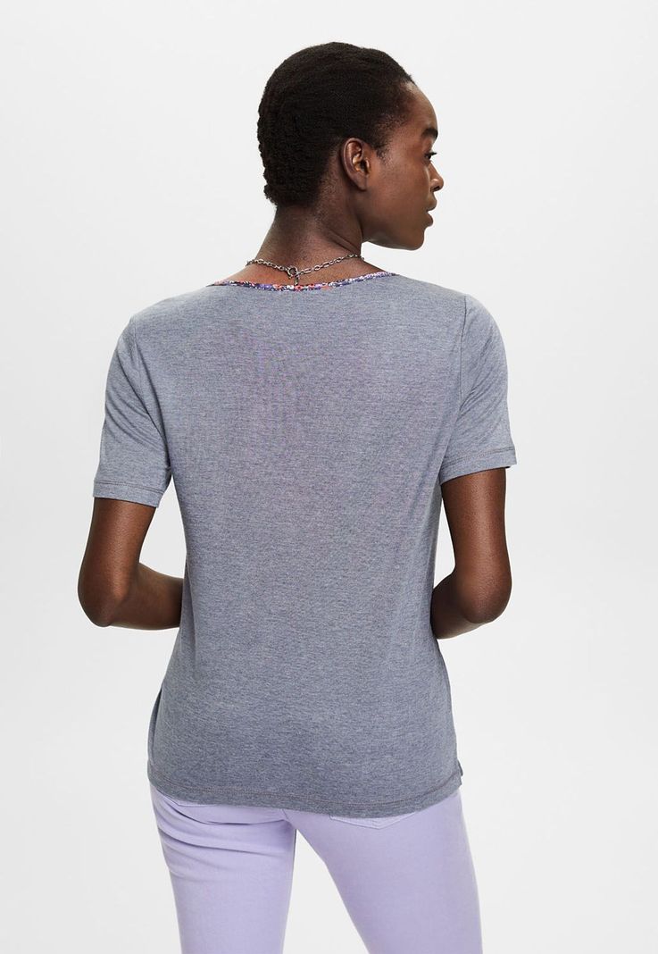 Polera Escote En V  Estampado Mujer Esprit-1