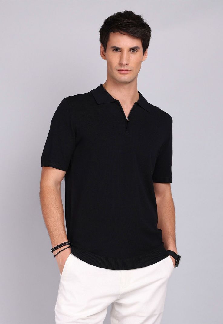 Polera Tejida Cuello Con Cierre Arrow