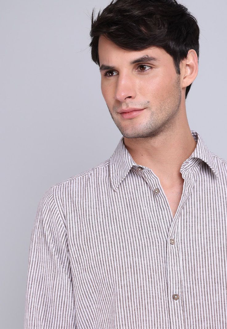 Camisa Lino Manga Larga Soviet BVSHF28BE-2