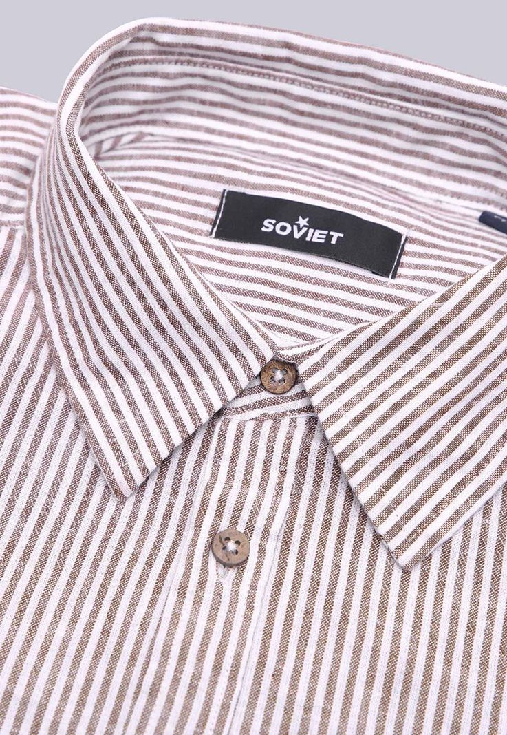 Camisa Lino Manga Larga Soviet BVSHF28BE-5