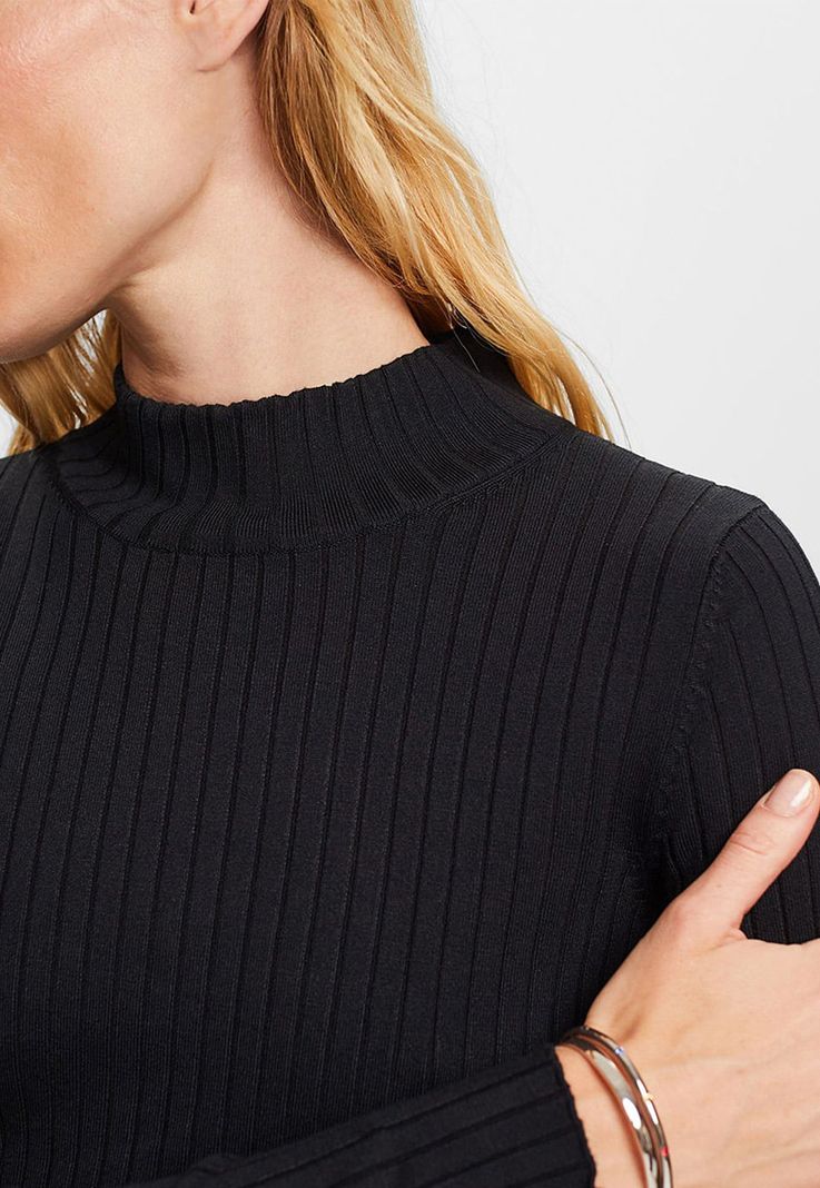 Sweater De Punto Acanalado A Rayas Mujer Esprit 083EE1I306-2