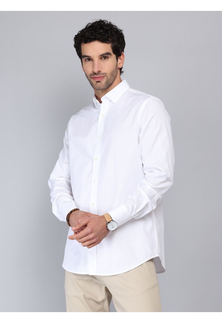Camisa Texturada Tailored Fit Blanco Piero Butti PBCIF04BL