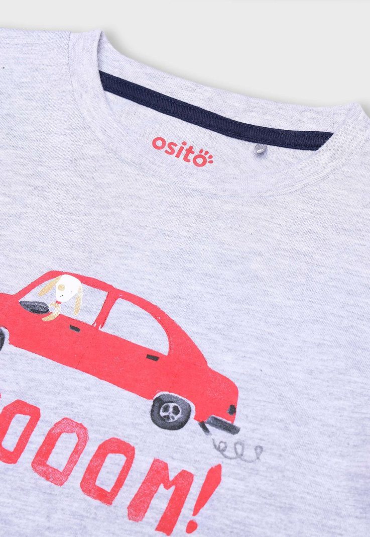 Polera Estampada Niño Osito-2