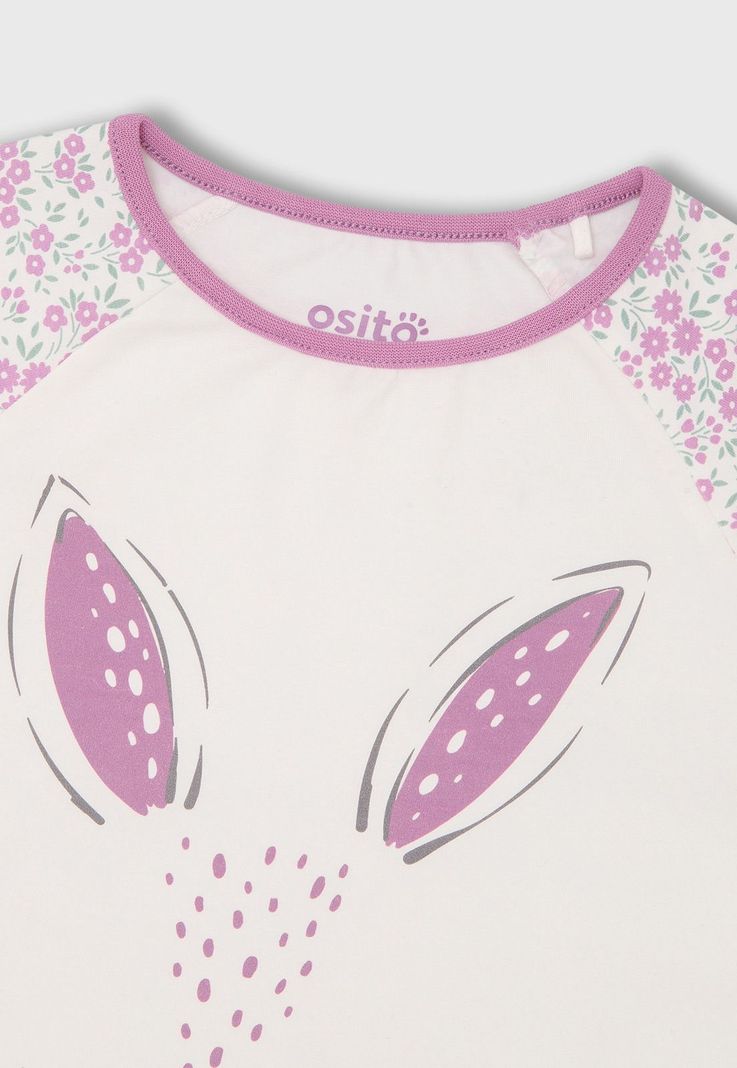 Pijama Manga Larga Niña Osito OPJA689EC-2