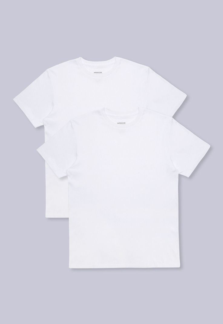 Camiseta bipack cuello redondo Arrow CT2200BL Blanco S