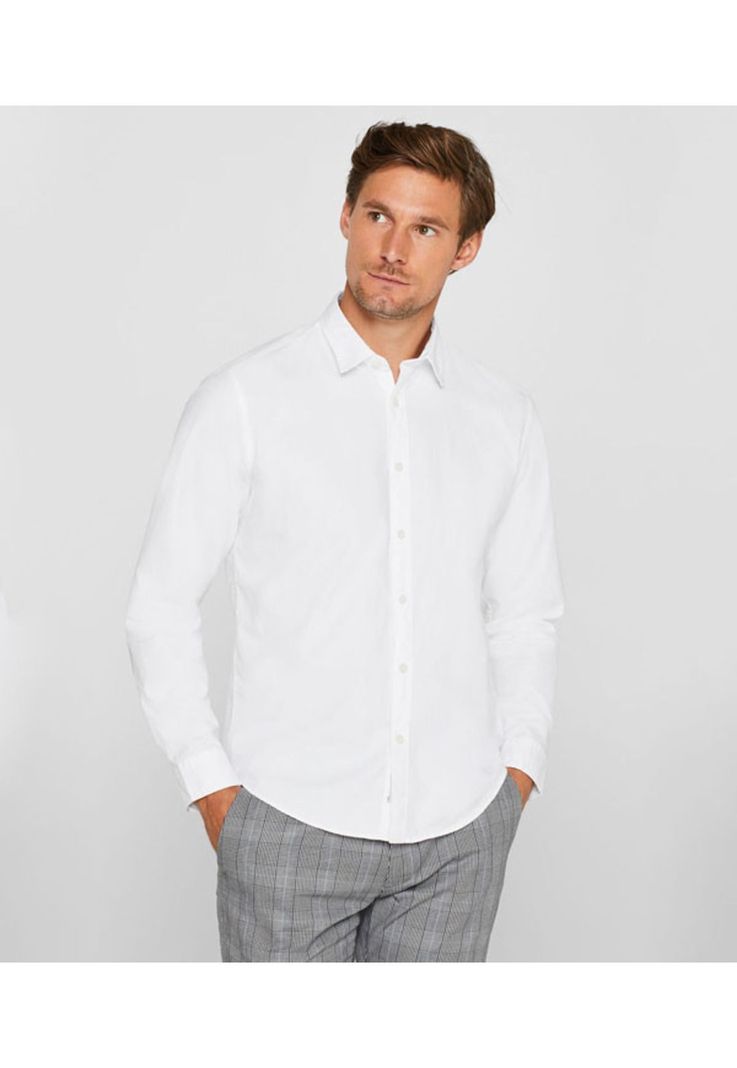 Camisa regular fit en 100% algodón