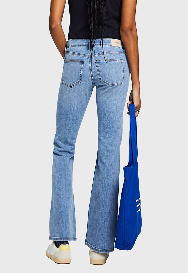 Jeans Acampanados De Tiro Medio Mujer Esprit 994EE1B313-1