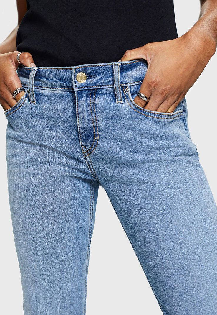 Jeans Acampanados De Tiro Medio Mujer Esprit 994EE1B313-2