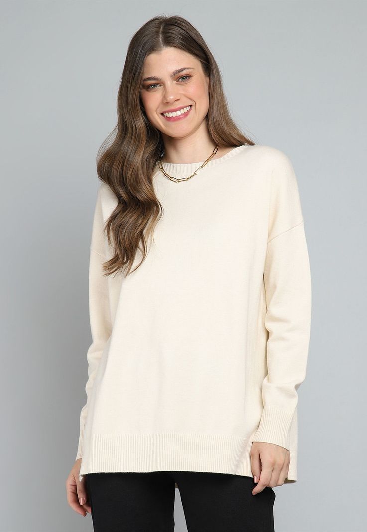 Sweater Largo con Aberturas Mujer Esprit M025167-0