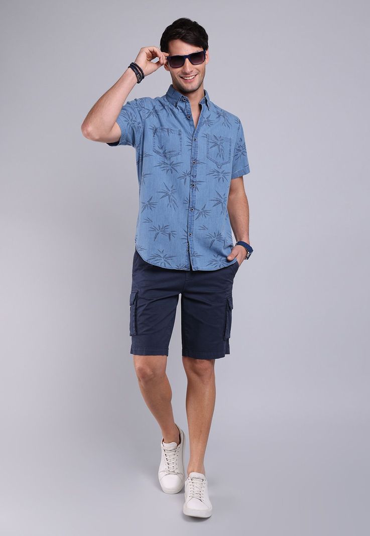 Camisa Denim Manga Corta Soviet BVSHF20DE-3