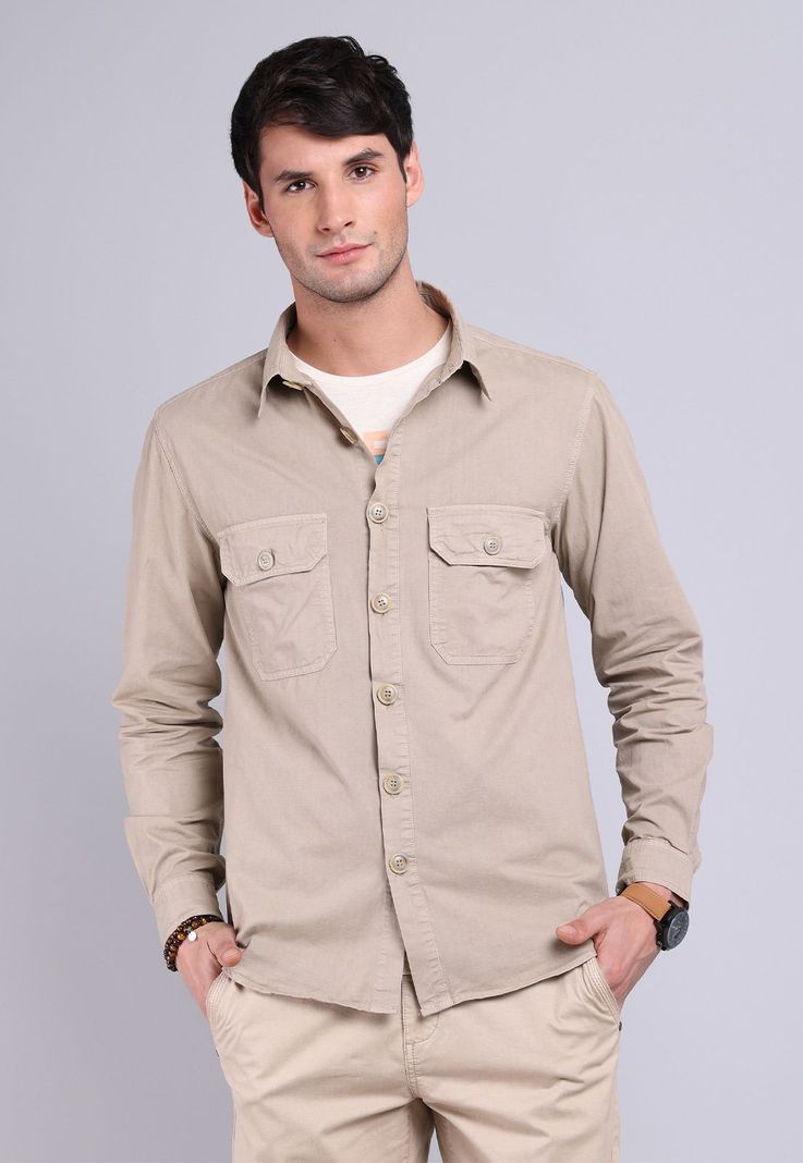 Camisa Lisa Manga Larga Soviet BVSHF26BE-0