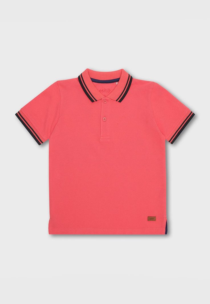 Polera Manga Corta Niño Osito POOV539RO