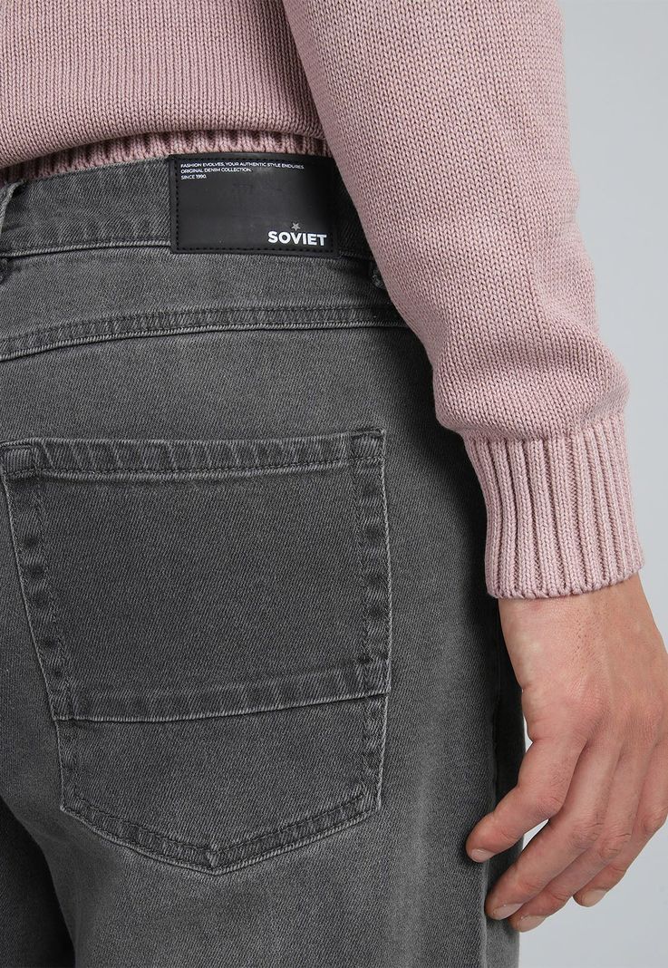 Jeans Straight Spandex Soviet BISHB02GR-4