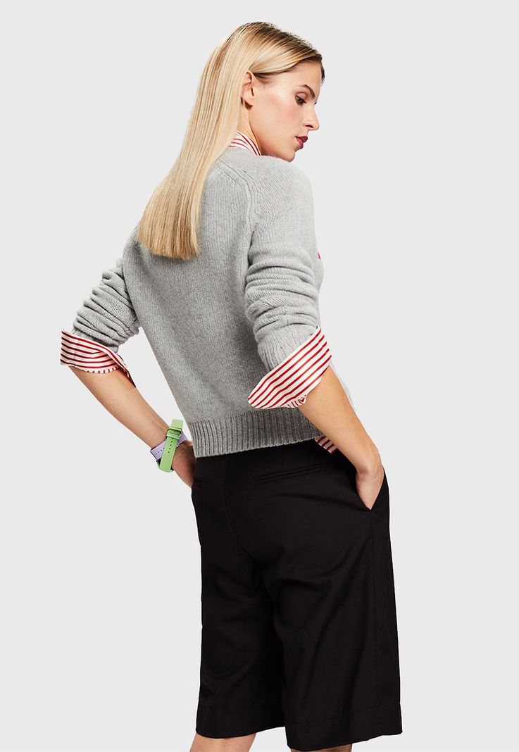 Sweater Con Logo Mujer Esprit 083EE1I330-1