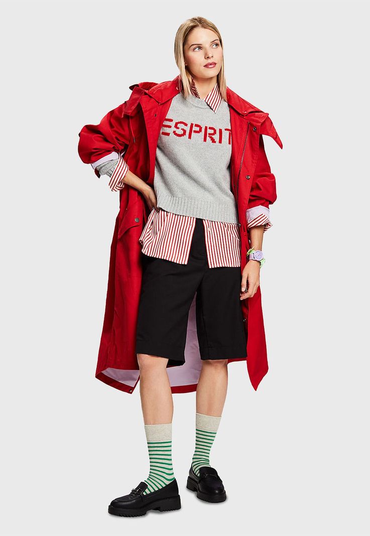 Sweater Con Logo Mujer Esprit 083EE1I330-3