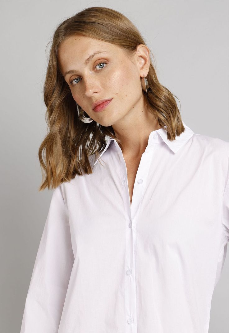 Blusa Camisera Lisa Mujer Esprit 119F007-2