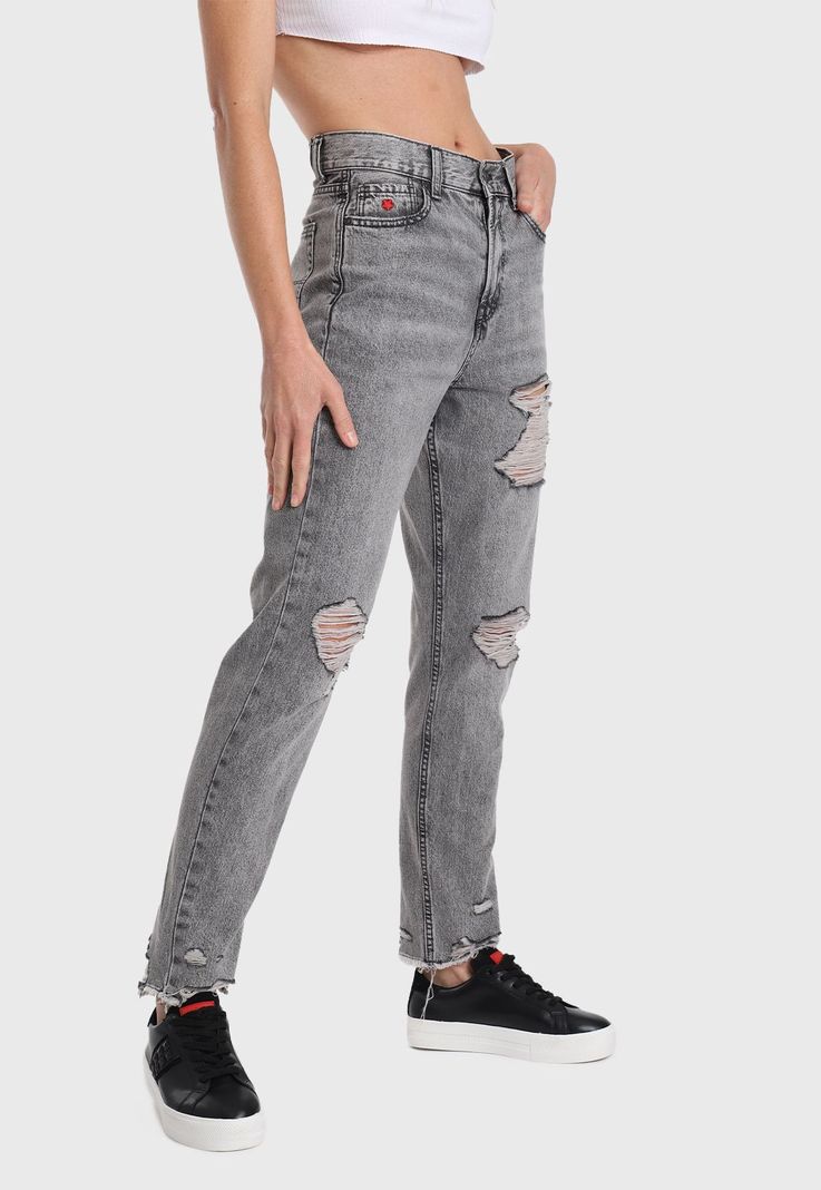 Jeans Mujer Destroyed Soviet-0