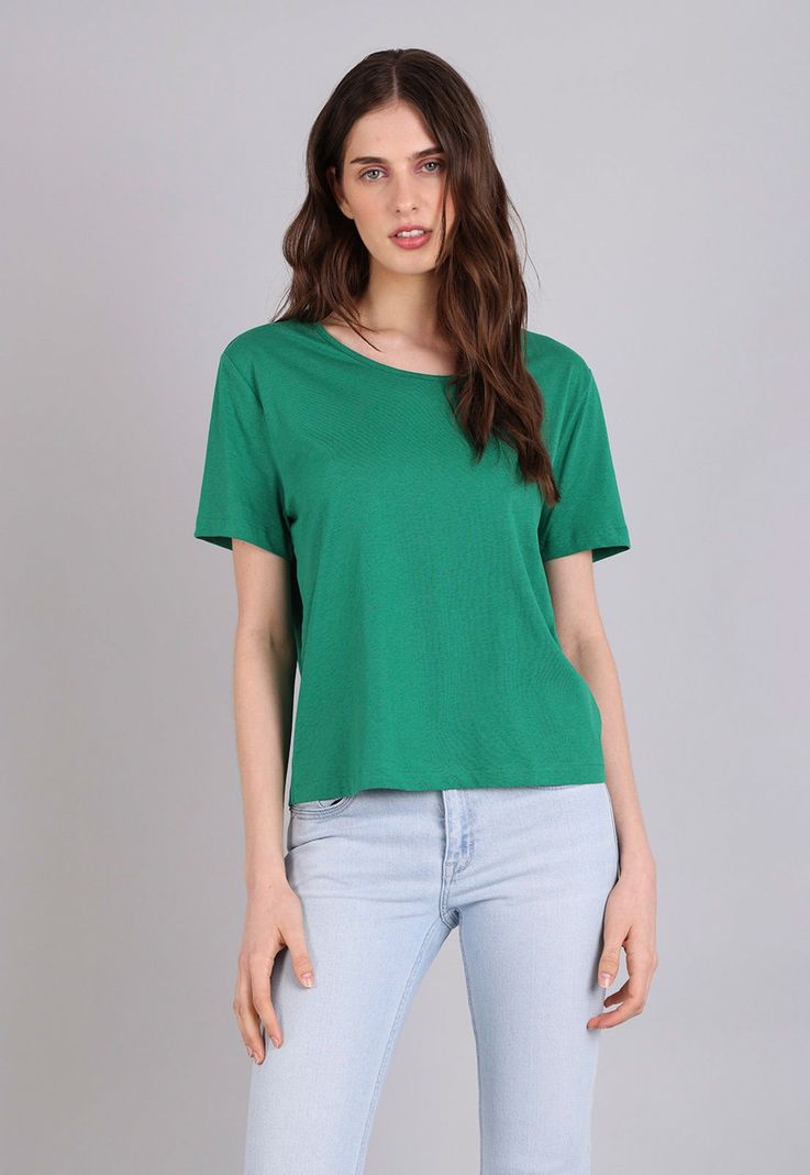 Polera Con Escote Redondo Mujer Esprit-0