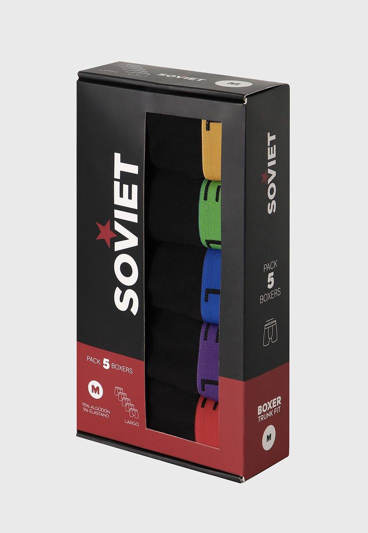 Boxer Trunk Fit Pack 5 Unidades Soviet BOS2403NE-6