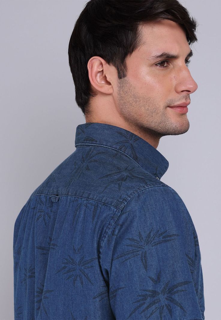 Camisa Denim Manga Corta Soviet BVSHF20NB-4