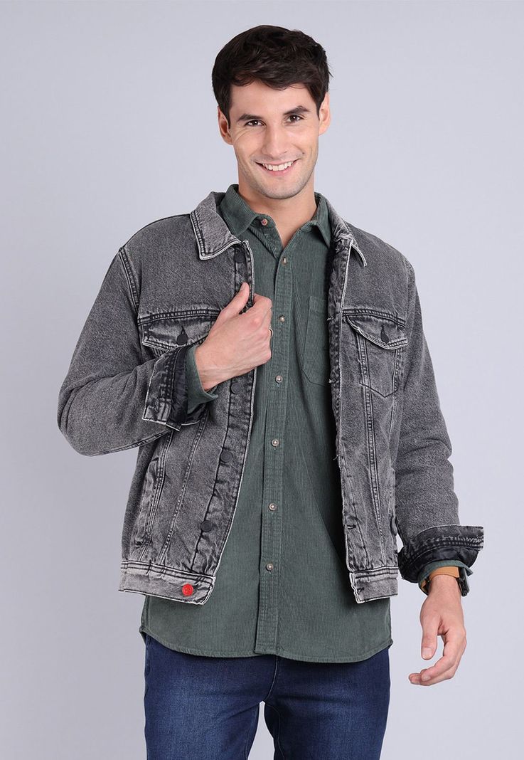 Chaqueta Denim con Sherpa Hombre Soviet-0