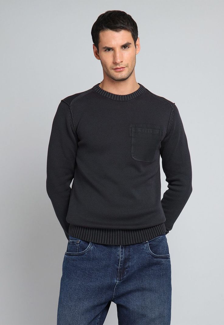 Sweater Cuello Redondo Stone Wash Soviet BISHI17NE-0