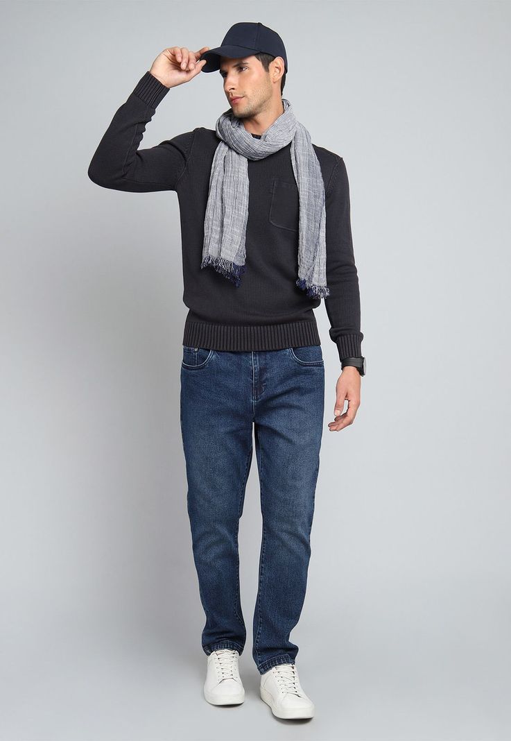 Sweater Cuello Redondo Stone Wash Soviet BISHI17NE-3