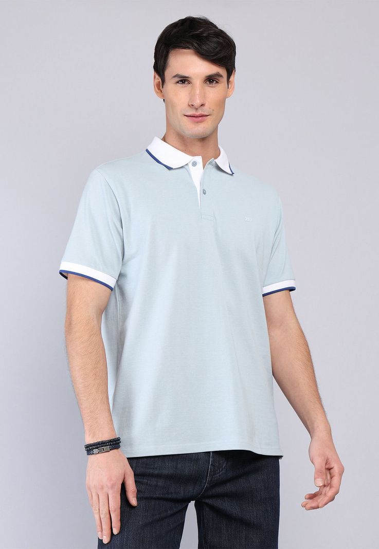 Polera Pique Manga Corta Arrow PO32017CE Celeste S