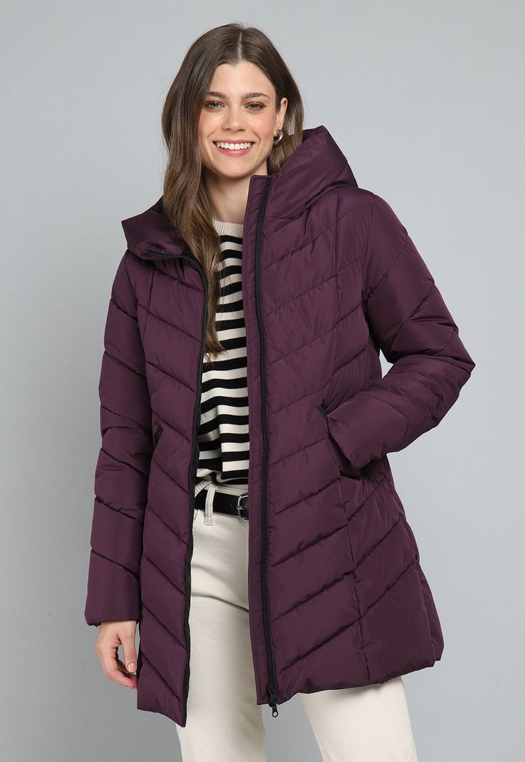 Parka Larga Acolchada con Capucha Mujer Esprit G025134-0