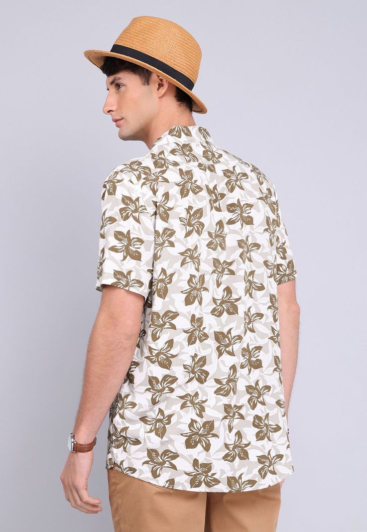 Camisa Flores Manga Corta Guy Laroche GLBVF15VE-1