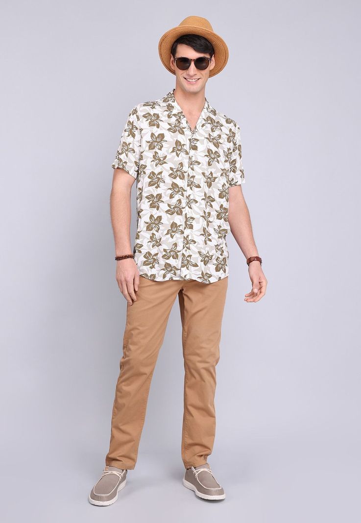 Camisa Flores Manga Corta Guy Laroche GLBVF15VE-3