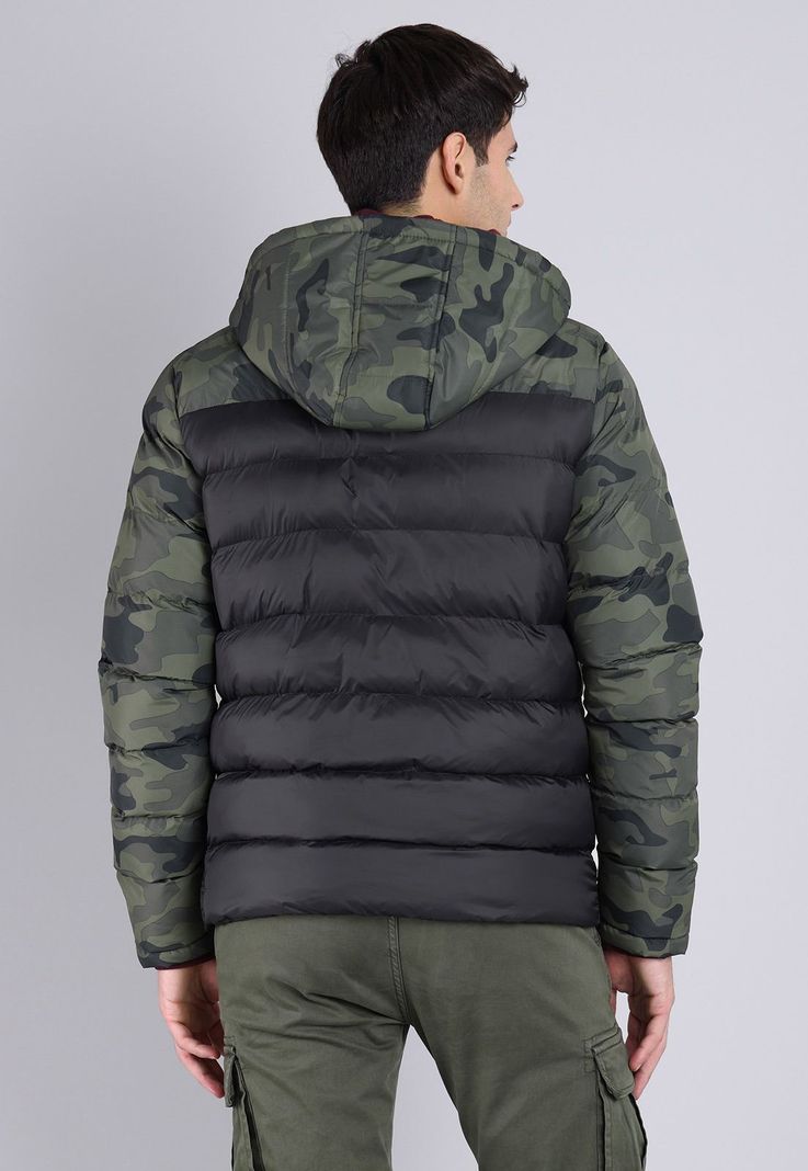 Parka Bicolor con Capucha Hombre Soviet SPKH701NE-1