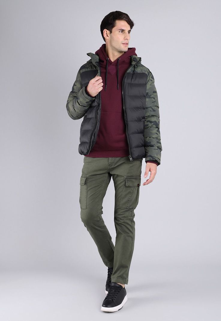 Parka Bicolor con Capucha Hombre Soviet SPKH701NE-3