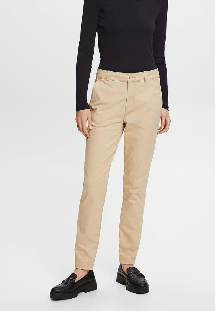 Pantalón Chino Mujer Esprit Azul marino-0