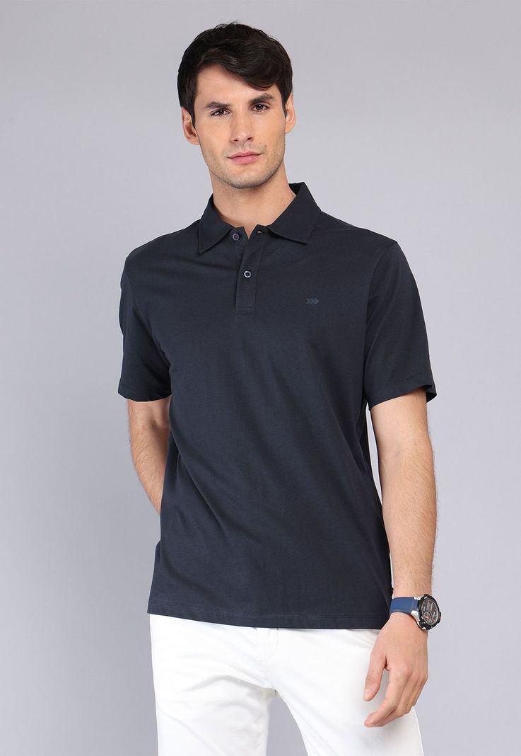 Polera Lisa Jersey Arrow PO32025NB Azul Marino S