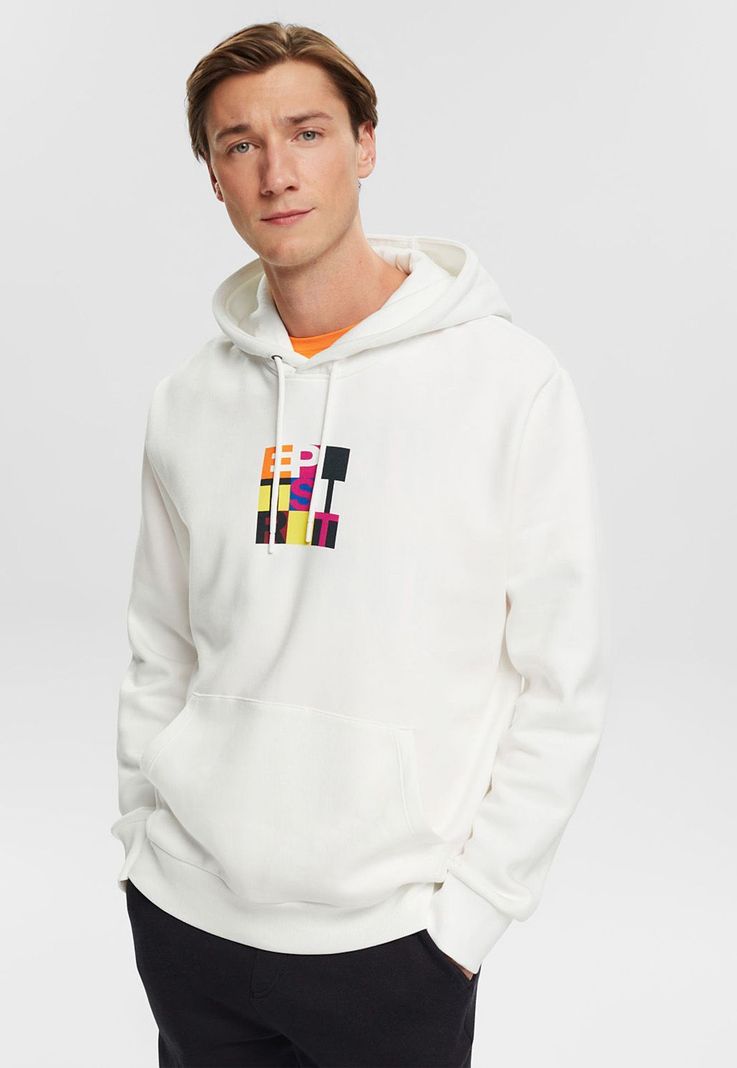 Polerón Con Capucha Estampado Hombre Esprit