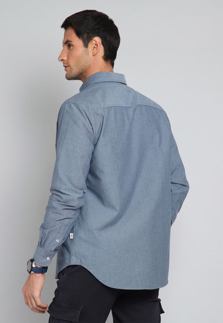 Camisa Oxford Manga Larga Soviet BISHF40NB-1