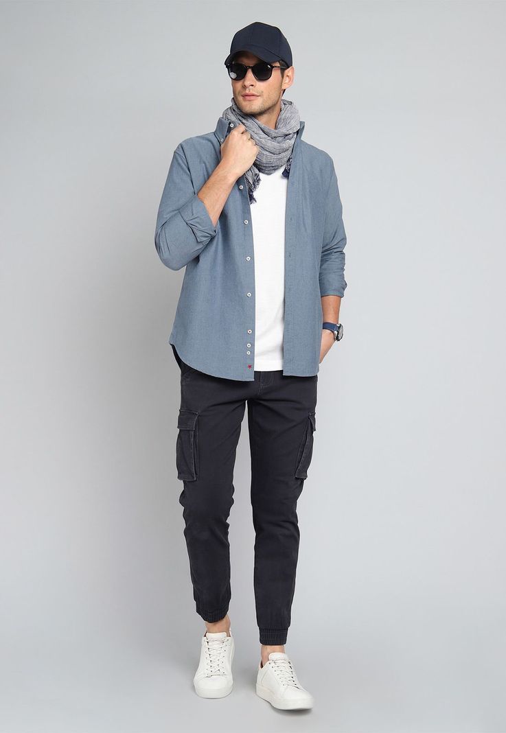 Camisa Oxford Manga Larga Soviet BISHF40NB-3
