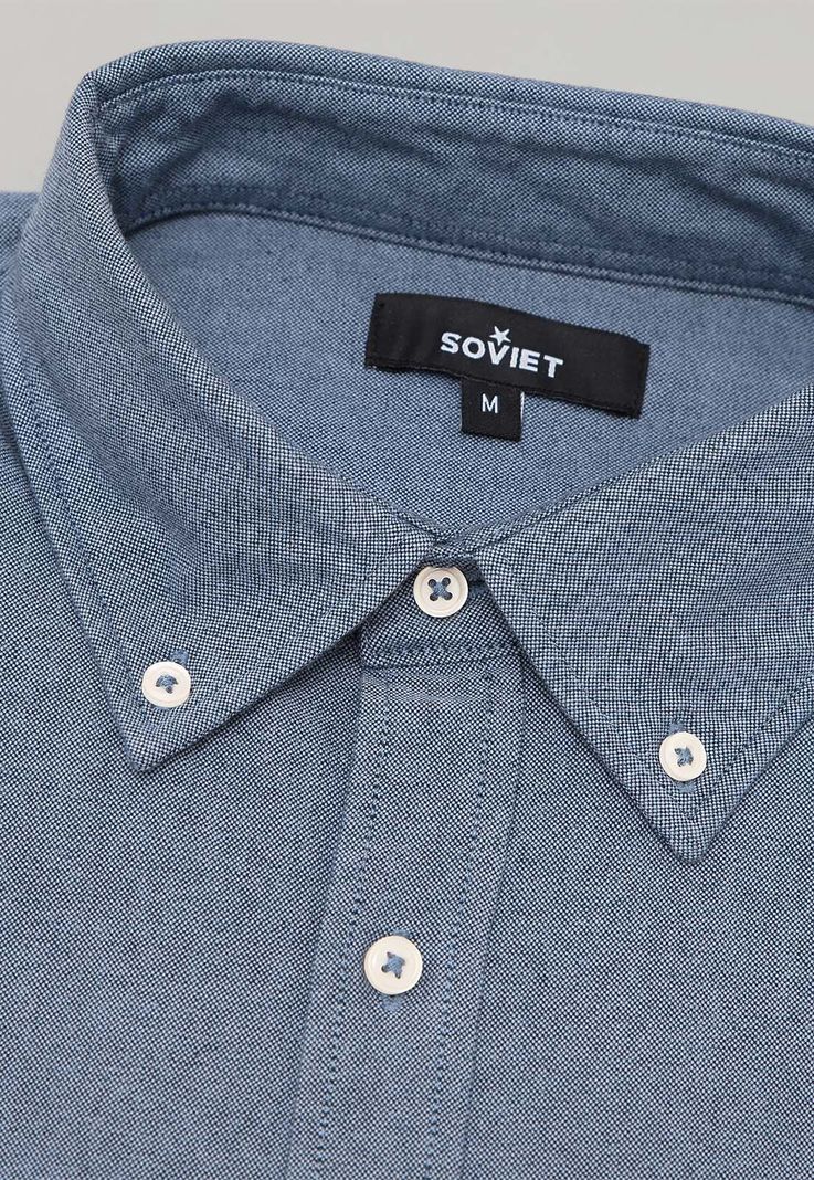 Camisa Oxford Manga Larga Soviet BISHF40NB-4