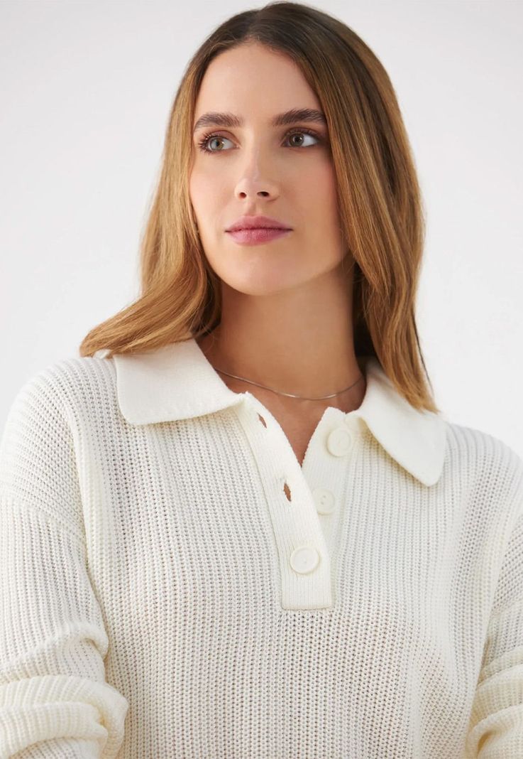 Sweater Cuello Camisero Mujer Esprit 469F206-2