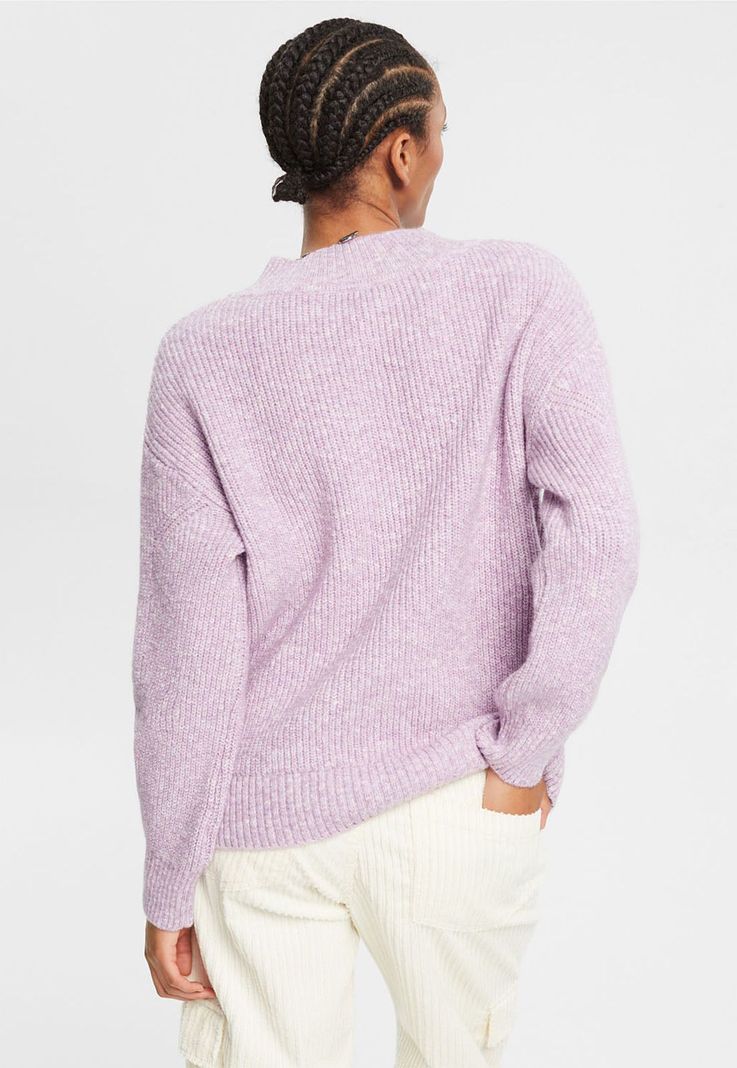Sweater De Punto Mouliné Mujer Esprit-9