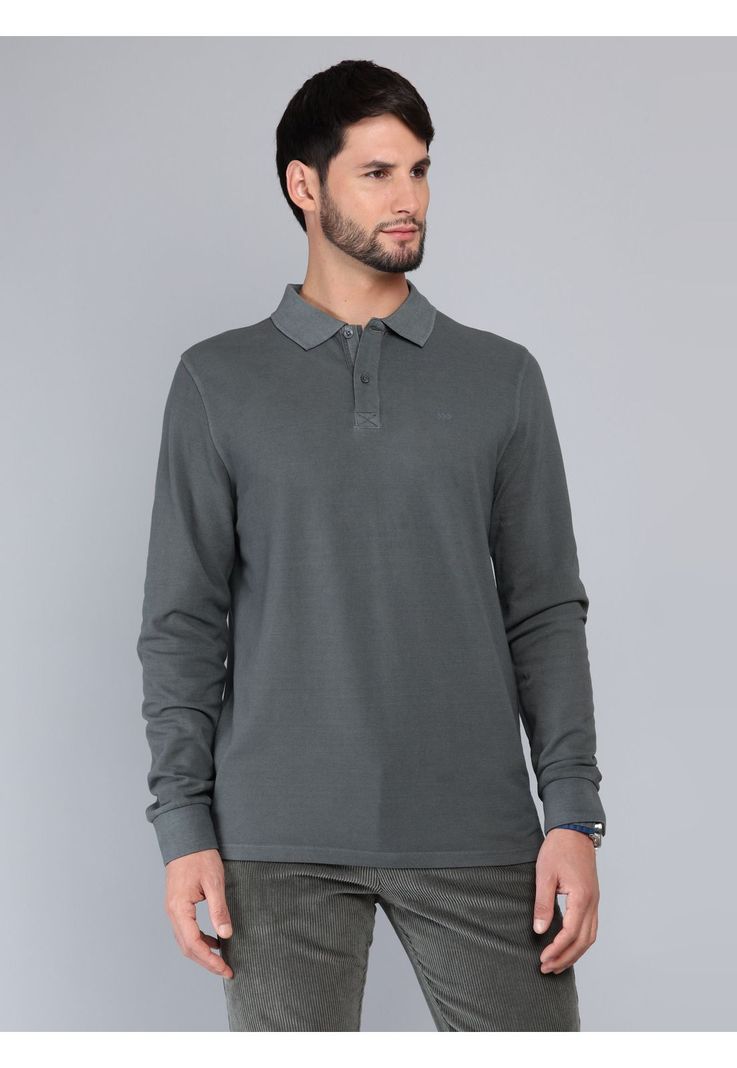 Polera Pique Stone Wash Regular Fit Gris Oscuro Arrow PO33072GO S