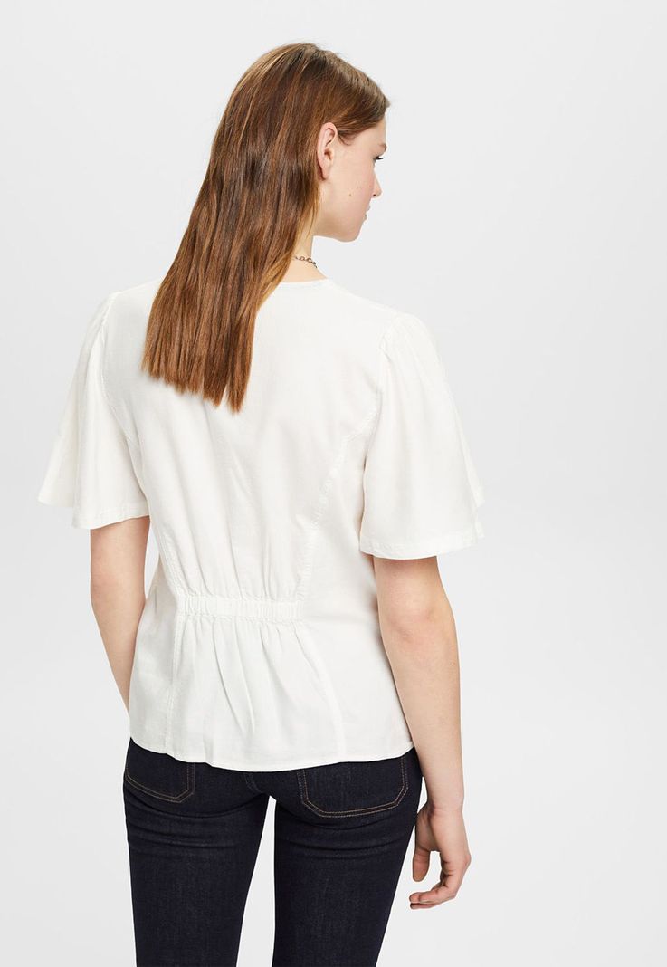 Blusa Ajustada A La Cintura Mujer Esprit-1