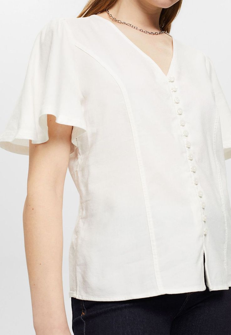 Blusa Ajustada A La Cintura Mujer Esprit-2
