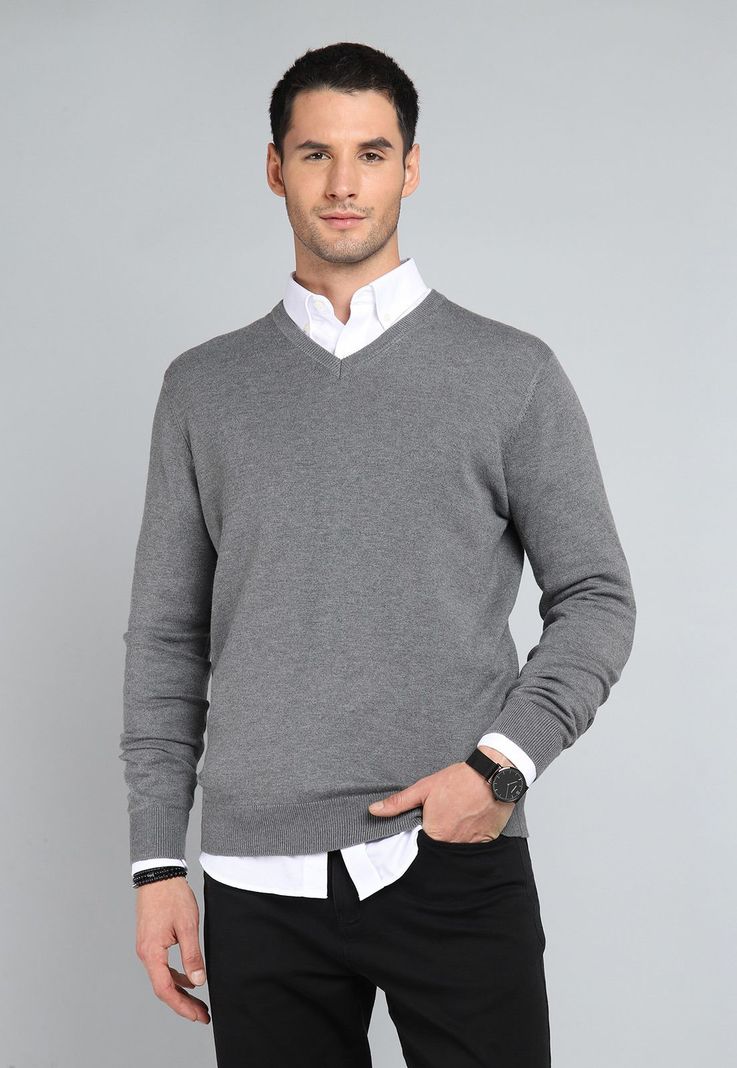 Sweater Cuello V Guy Laroche GLBII40GR-0