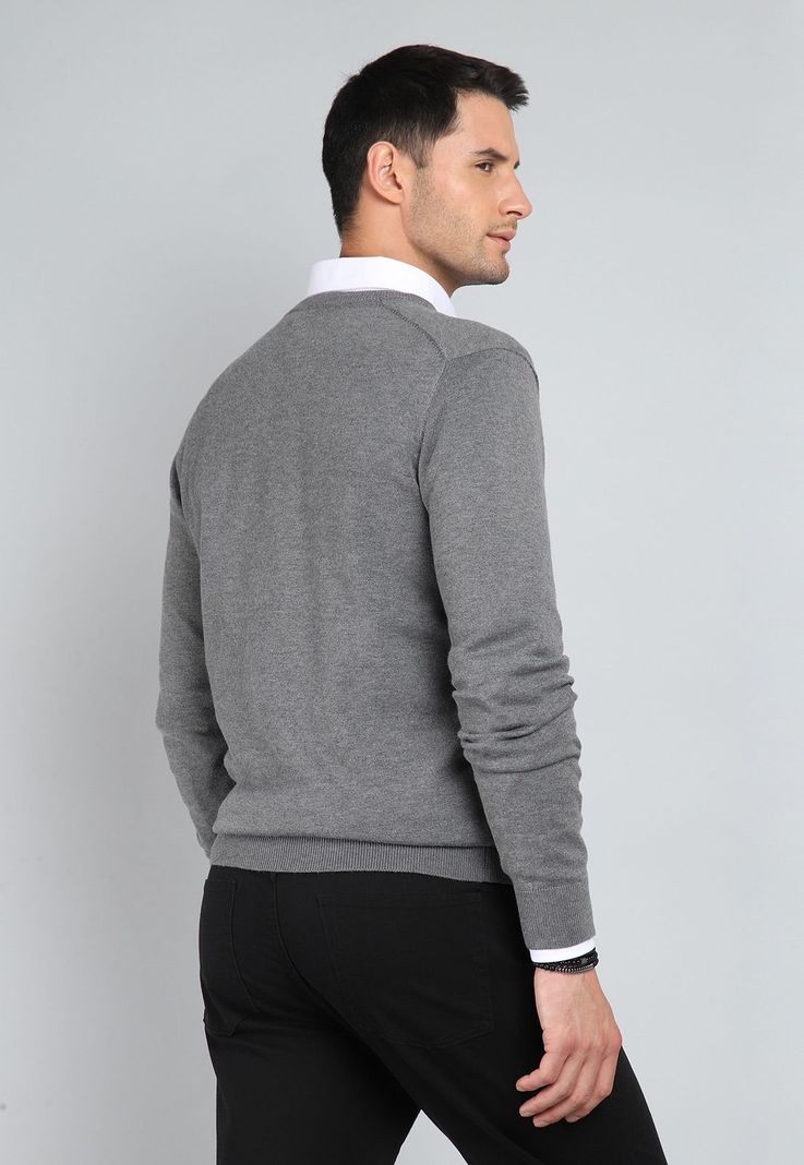 Sweater Cuello V Guy Laroche GLBII40GR-1